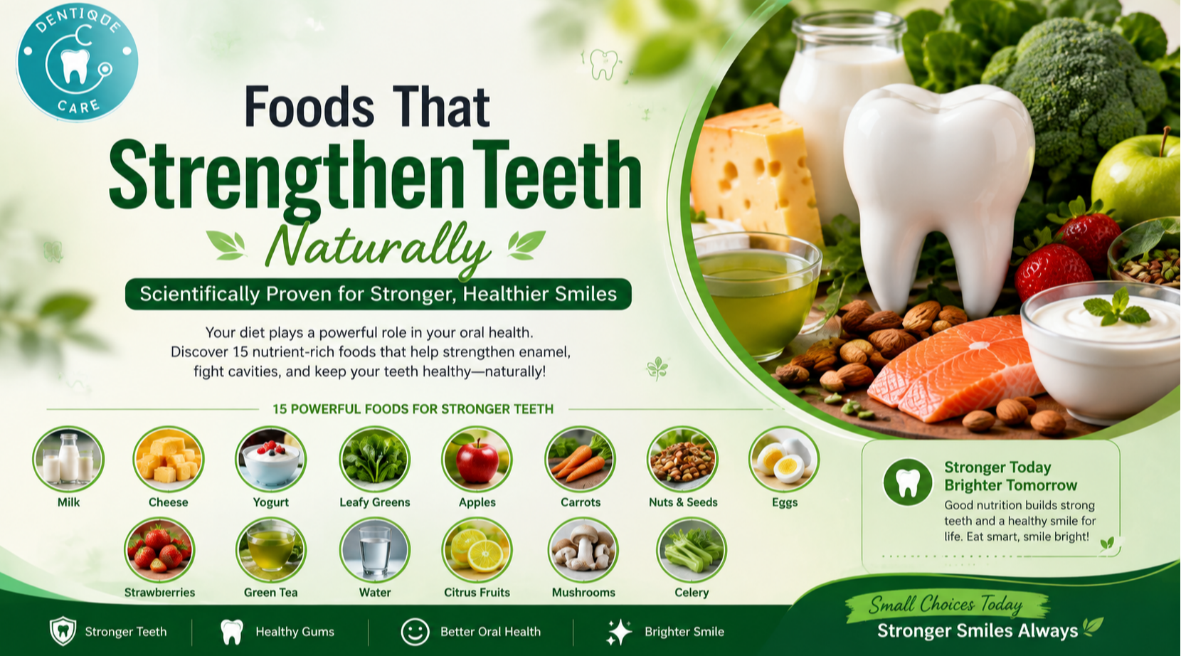 Foods That Strengthen Teeth Naturally (Scientifically Proven): The Ultimate Guide to Stronger, Healthier Teeth